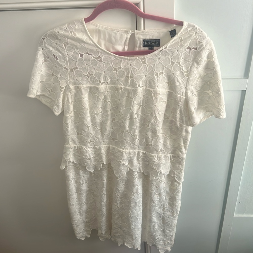 Jack wills white lace dress